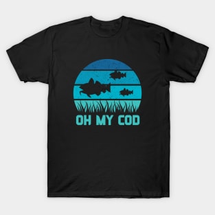 Oh my Cod Funny Fishing Fish Pun Edit T-Shirt